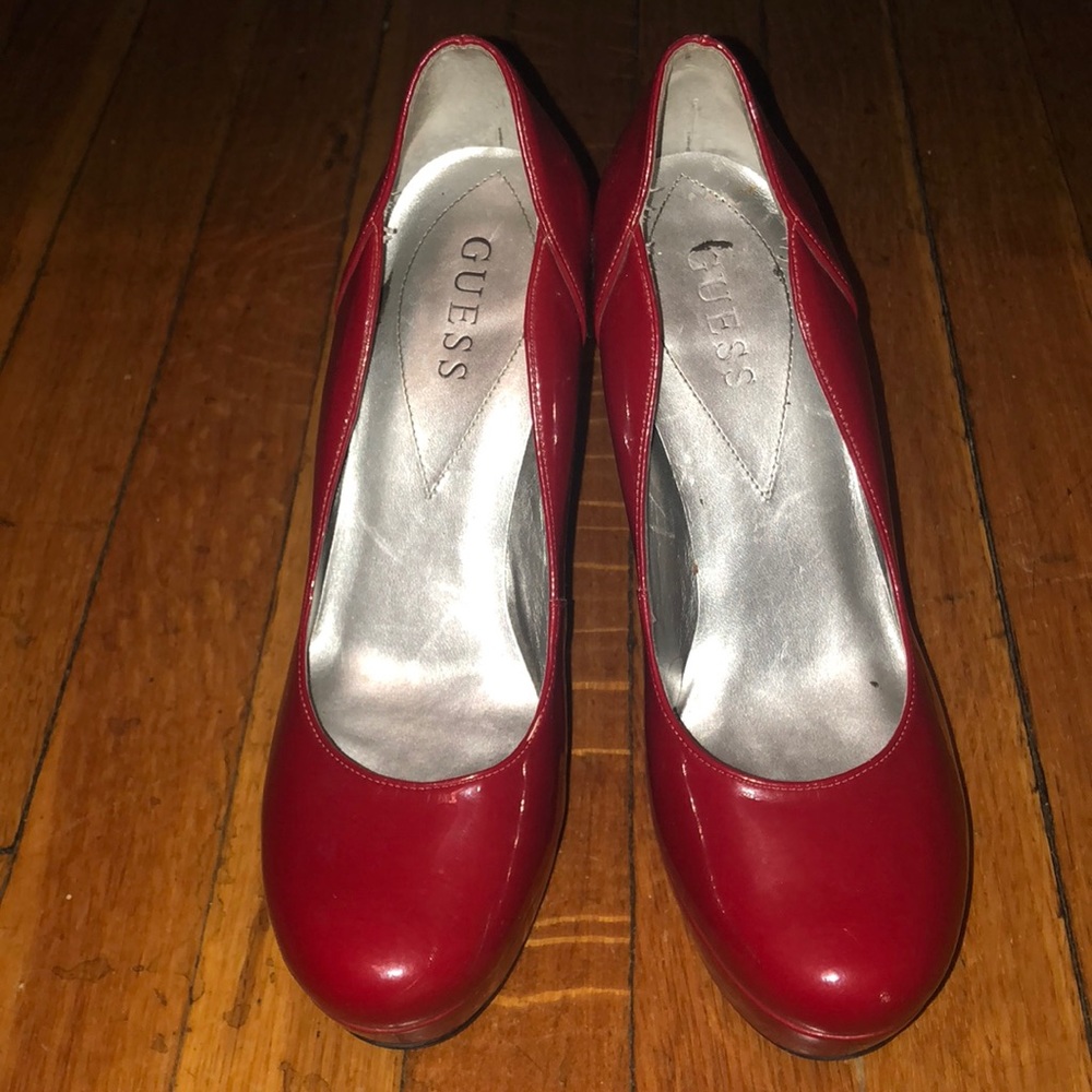 Guess Heels 👠 Vernis Red - Picture 1 of 7